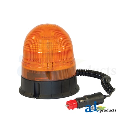 A & I Products Beacon, 40 LED, AMBER, Magnetic Base, Power Cord 6" x6" x7" A-BLA9814